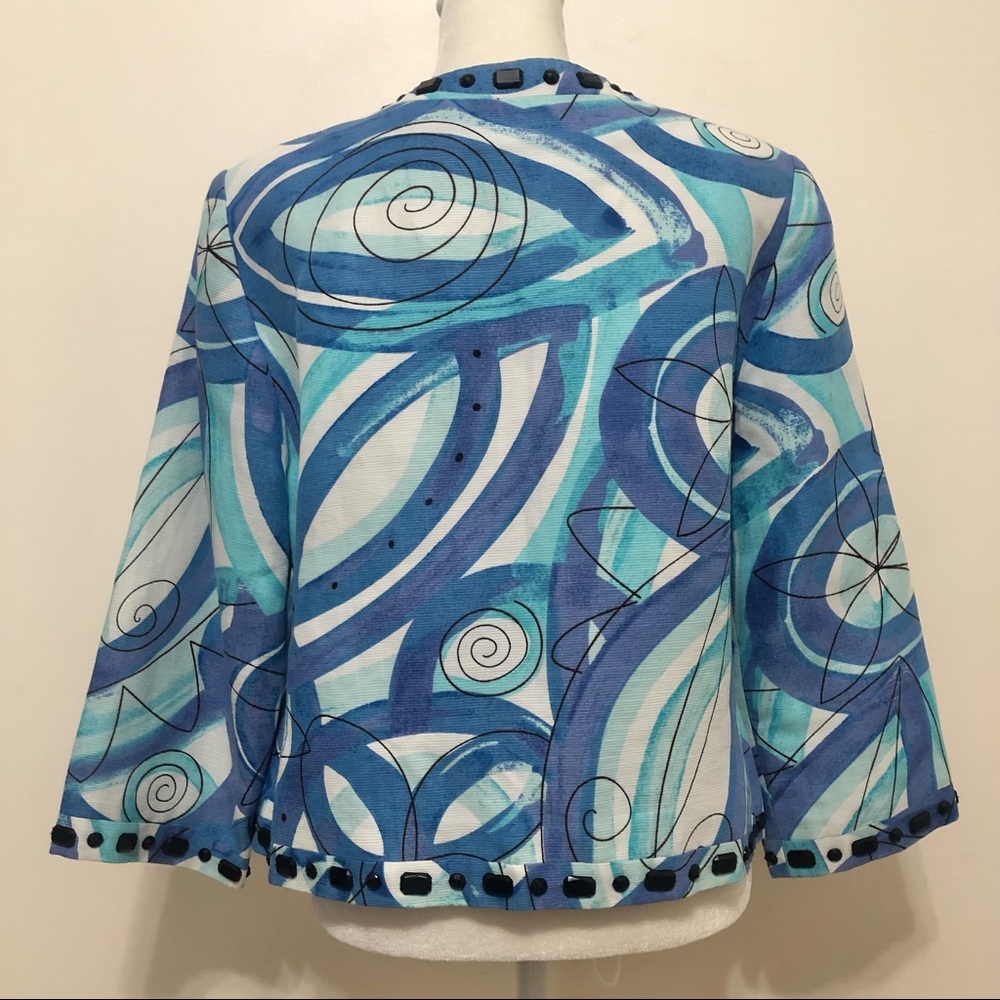 Sigrid Olsen Abstract Print Jacket - image 6
